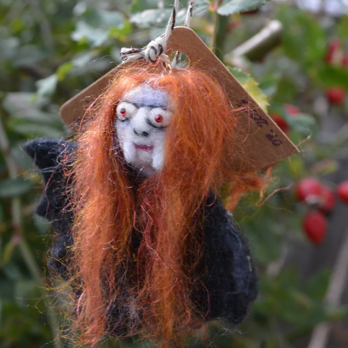 Countess Bathory needle felted female vampire thumbnail 5