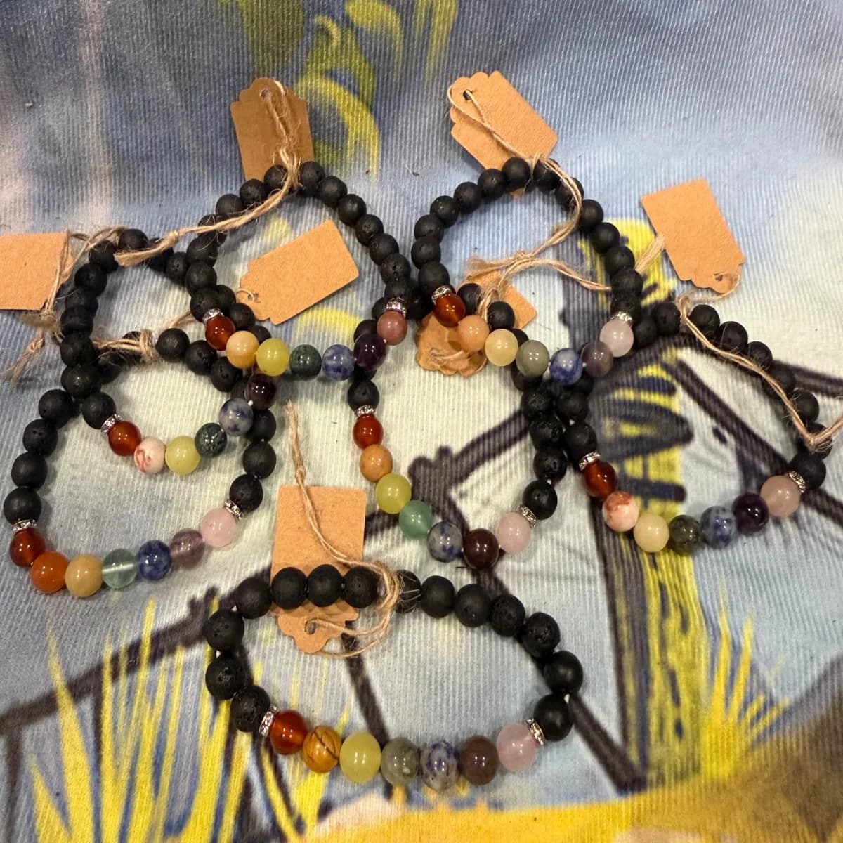 Lava Rock Chakra Bracelets thumbnail 2