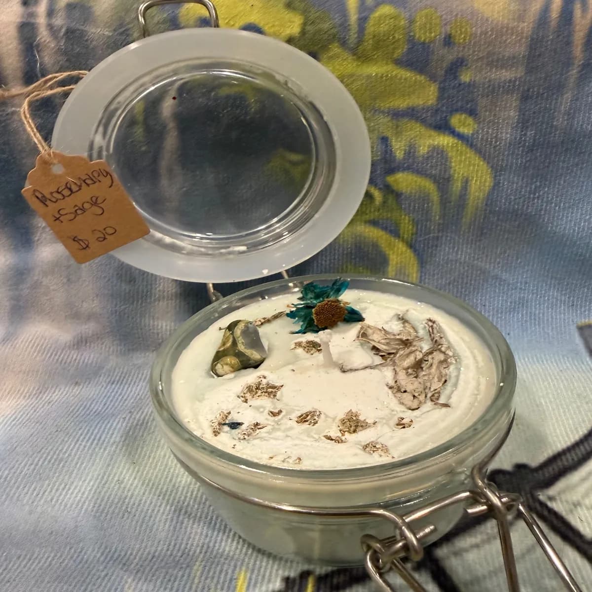 Rosemary Sage Clasp Jar Candle - Image 1