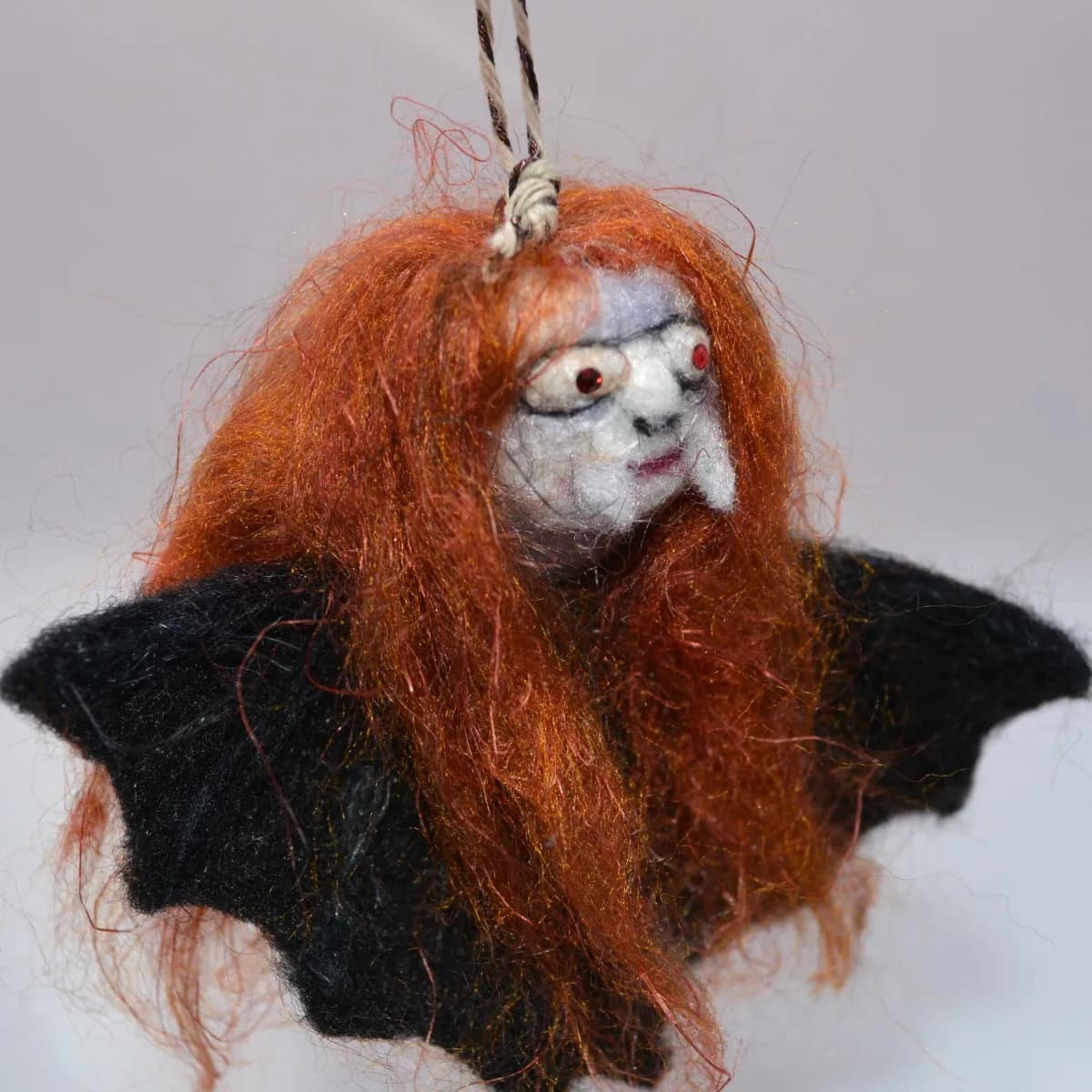 Countess Bathory needle felted female vampire thumbnail 2