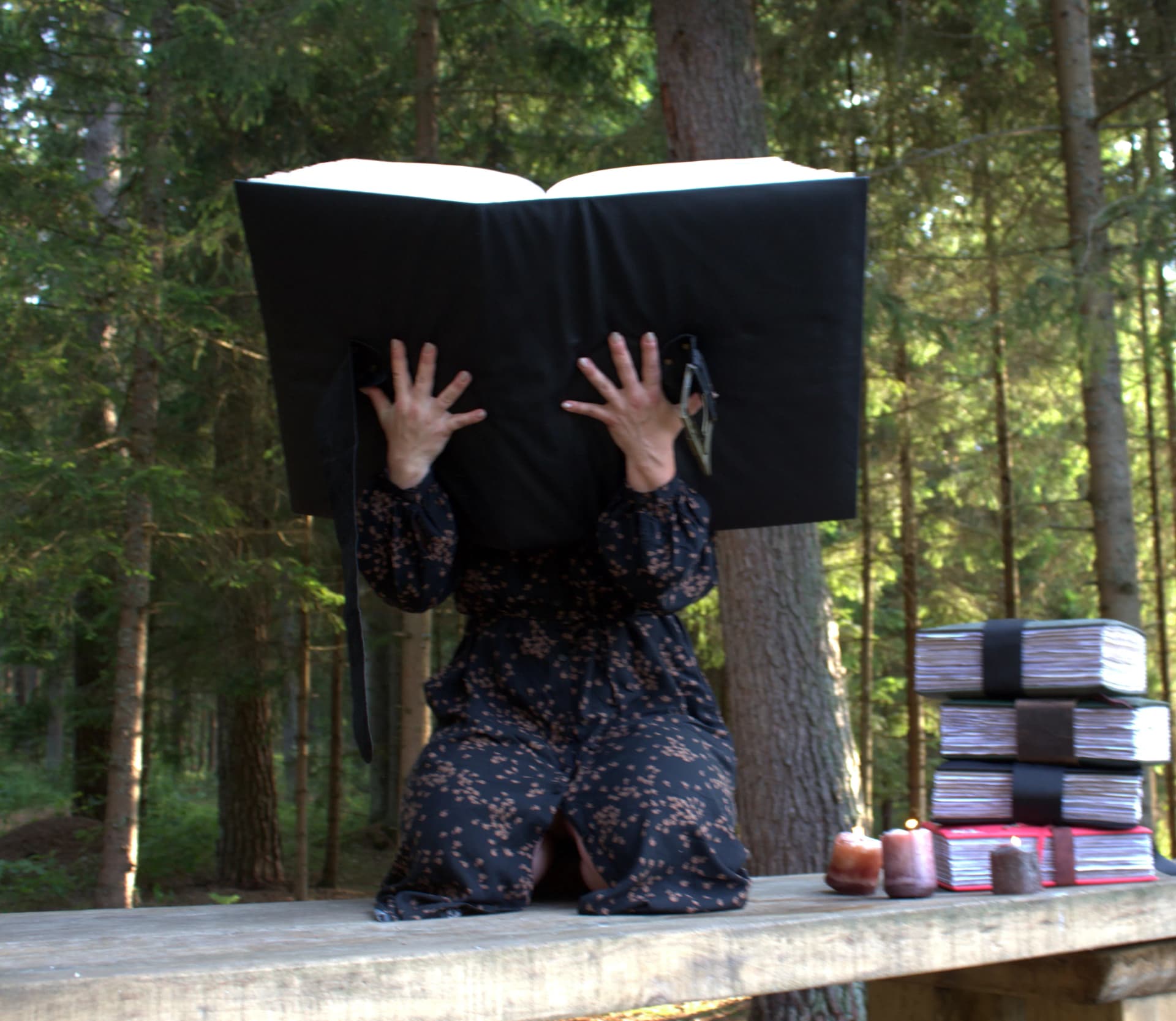 Extra large leather grimoire 1000 pages, large book of shadows, Museum-Scale Leather Tome 14 kg, Collector’s Artifact thumbnail 7