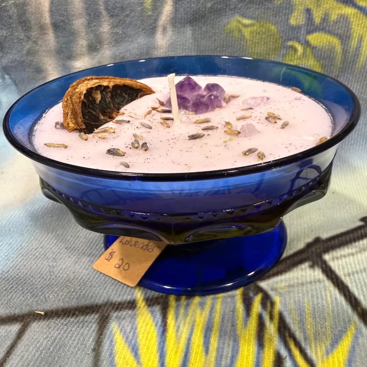 Lemon Lavender Chalice Candle - Image 1