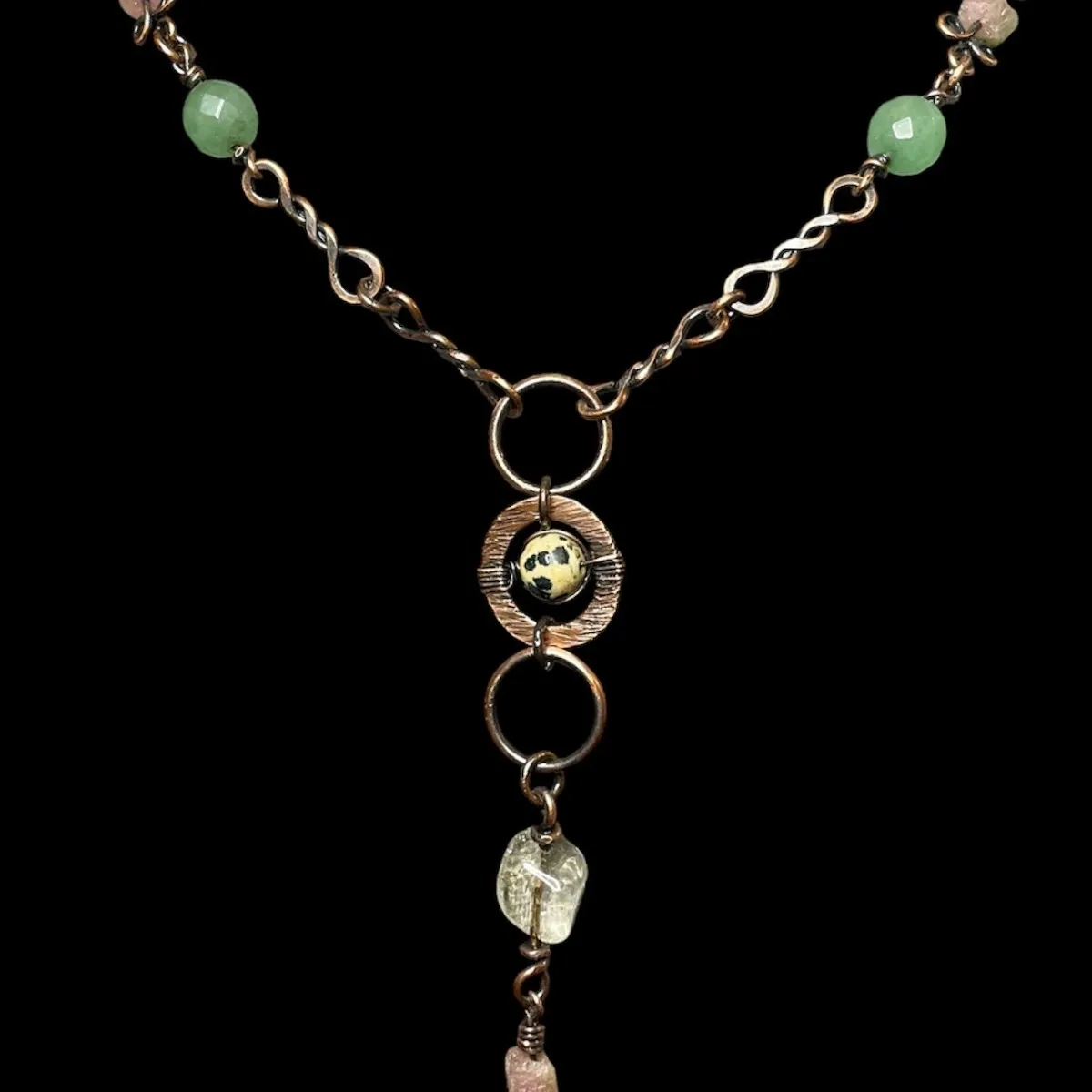 Gathered Fortunes — Dalmatian Jasper, Aventurine & Tourmaline Abundance Talisman - Image 1