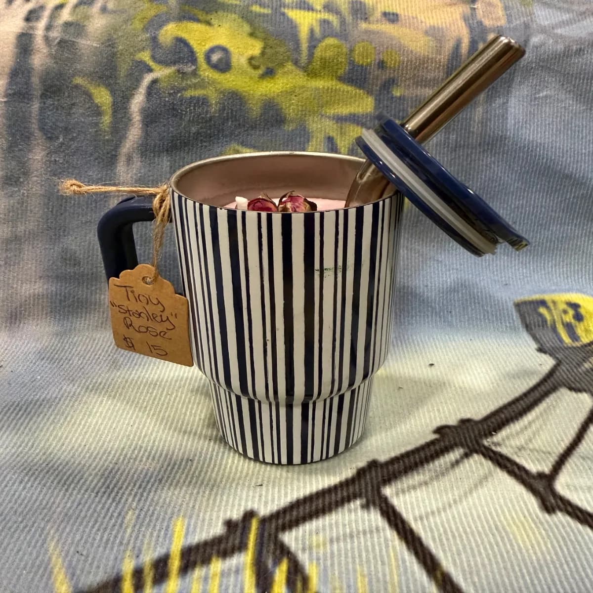 Tiny Tumbler Rose Candle thumbnail 2