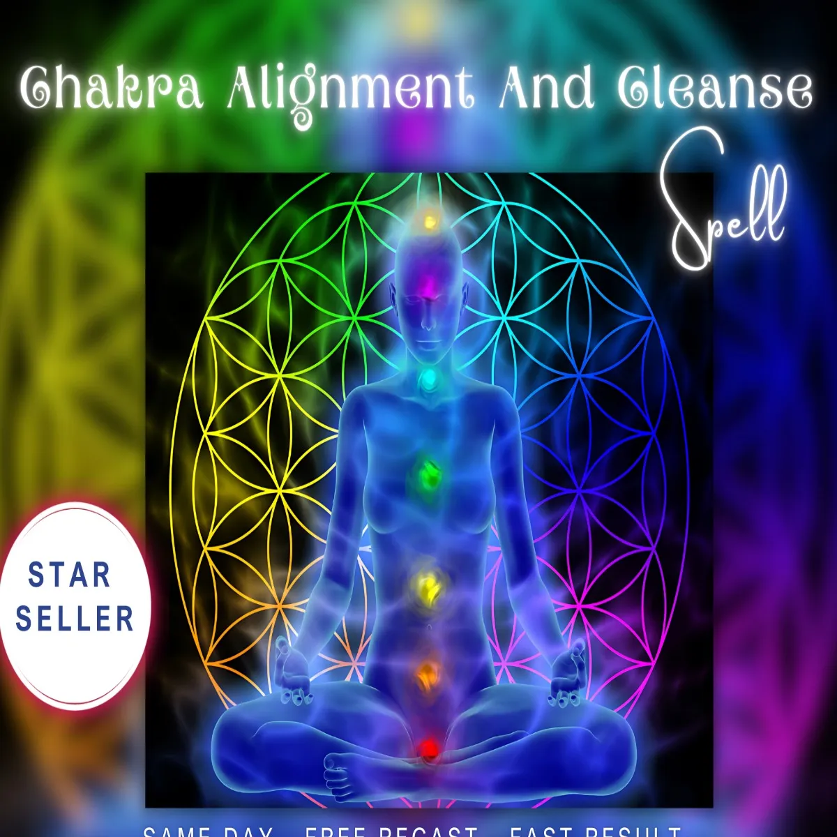 Chakra Alignment and Cleanse Spell Included With Psychic Reading. - Image 1